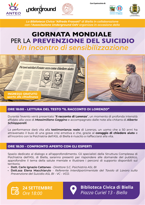 Giornata mondiale per la prevenzione del suicidio